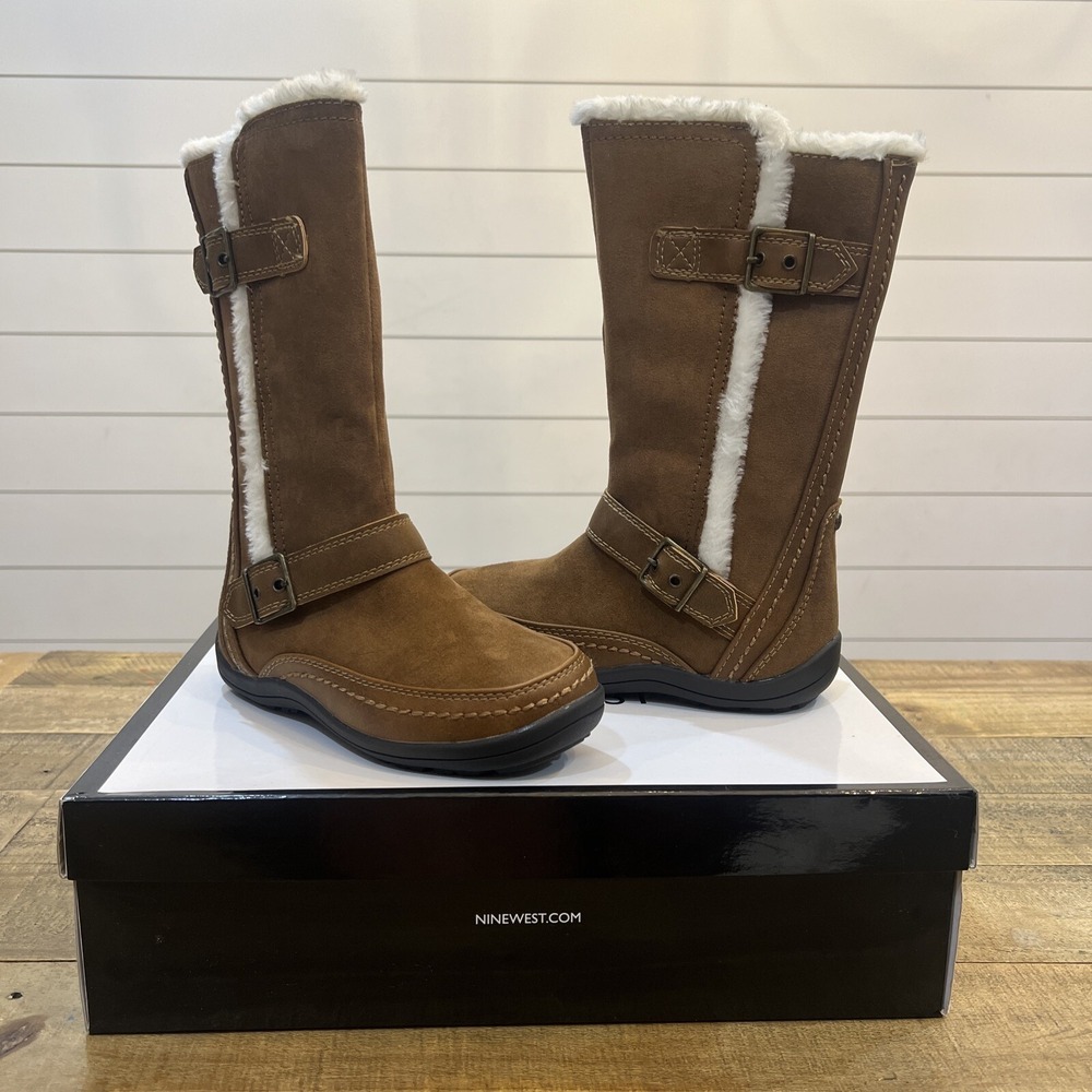 Girls Nine West Size 1 Brown Boots Brand New! Nadine Snuff. Winter Boots